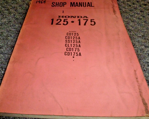 1968 honda model cd125 sloper - 1968,