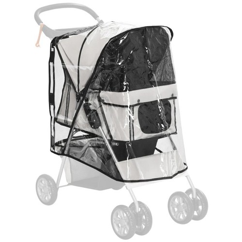 Pawhut dog stroller - dog, rain