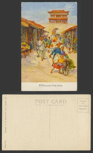 China hardy old - postcard, a