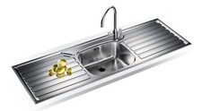 Franke UKX 612 Stainless Steel Double Drainer Inset Kitchen Sink 1500 x 500mm