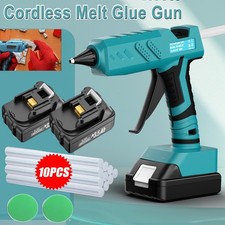 100W Cordless Electric Hot Melt Glue Gun with 10x Sticks For Makita 18V /Battery