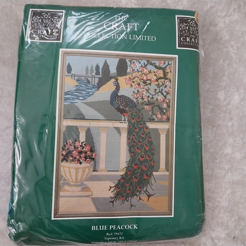 Blue peacock tapestry kit - peacock, the