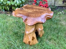 Teak root wooden table - wooden,