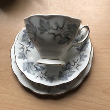 Royal Albert Silver Maple Trio Cup Saucer Tea Plate Vgc