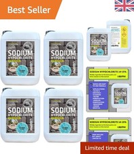 Sodium Hypochlorite 20 Litres Patio Cleaner 4x5L | High Strength 14-15% Conce...