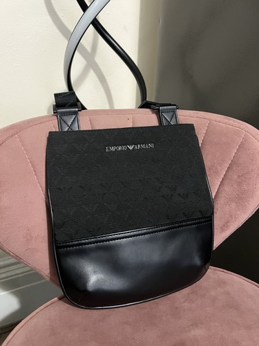 Emporio armani black leather - emporio,