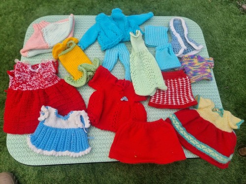 Vintage handknitted dolls - handknitted,