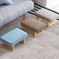 Small Wood Footstool Footrest