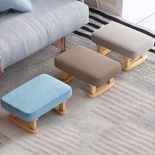 Small wood footstool - small,