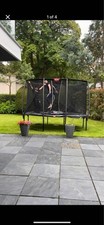 BERG GRAND CHAMPION REGULAR 350 GREY + SAFETY NET DELUXE TRAMPOLINE