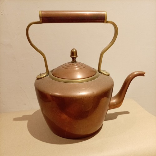 Antique copper kettle large - kettle,,