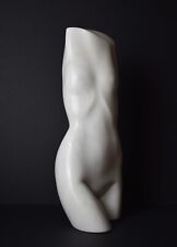Nude Female Torso. Carved Carrara Marble by listed sculptor Michael Cooper FRSS