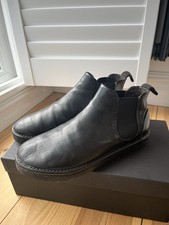 Marsell Slip On Chelsea Boots Black Leather Uk 7/ Eu 41