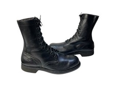 VIntage 1968 USA Black Leather Lace Up Belleville Military Boots Men’s Size 9R