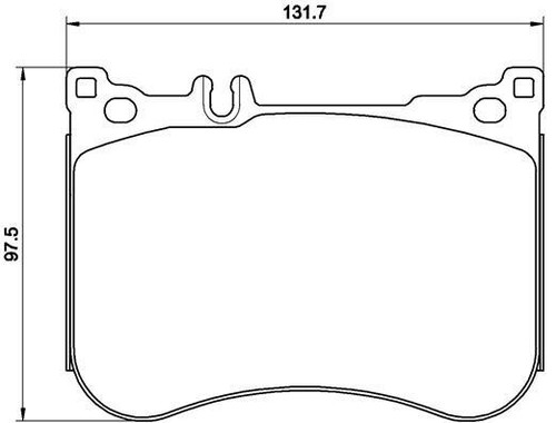 Brake pad set - set,, for