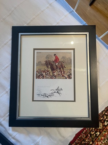Hunting scene painting print - painting,