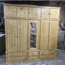 Handmade Solid Pine Wardrobe