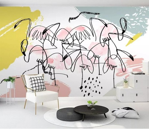 Graffiti flamingo r25937 - 3d,