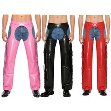 UK Men's PU Leather Trousers