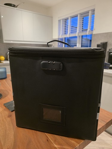 Vinyl record storage box - record,