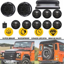 12X Upgrade Lamp Light Kit For Land Rover Defender 90 110 130 Led Deluxe Smoked
