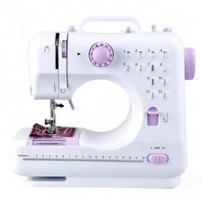 Electric Sewing Machine Portable Mini 12 Stitches Pedal Household for Beginner