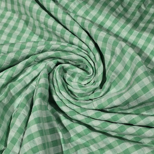 Gingham 100 cotton seersucker - gingham,