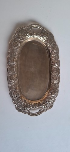 Vintage silver plated brass - silver,
