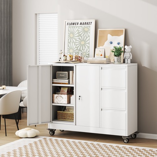 Drawer metal file cabinet - metal,