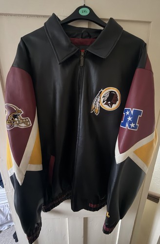 Vintage 90s leather jacket nfl - 90s,