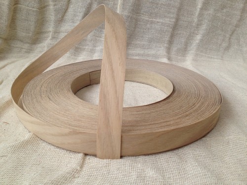 Oak veneer pre glued - glued, on