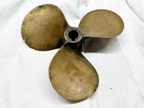 Antique brass bronze boat - brass,