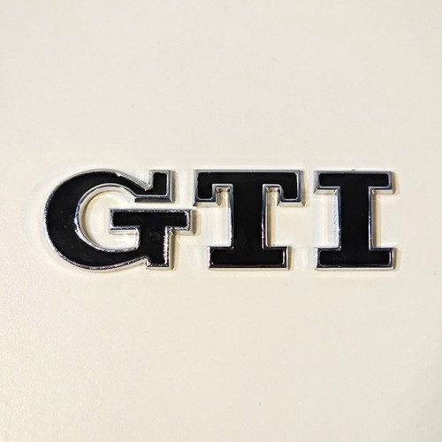 Black chrome gti badge - black/chrome,
