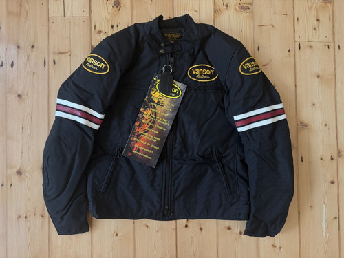 Vanson leathers black racing - leathers,