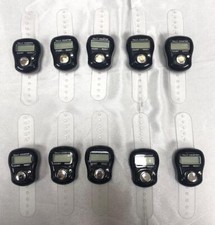 Tally  Black Finger Ring Digital Tasbeeh Tally Counter Timer Religious Row Gift