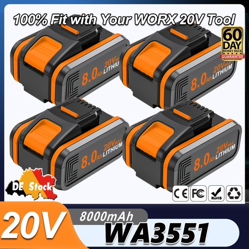 0ah for worx - 8.0ah, 20v