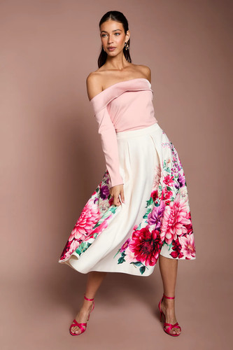 Coast ivory midi skirt - ivory,