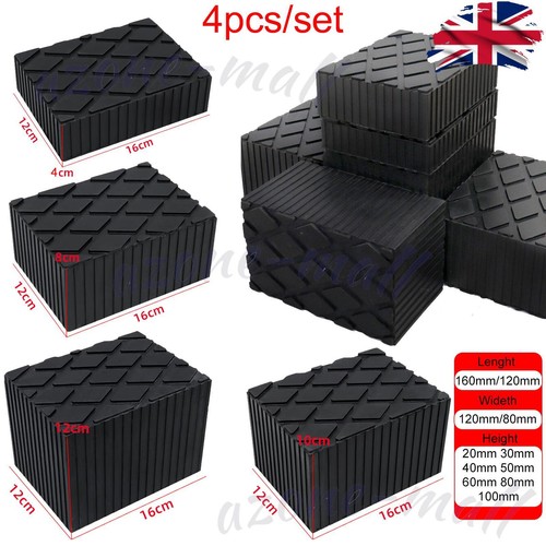 Ramp jacking rubber blocks - 4x,