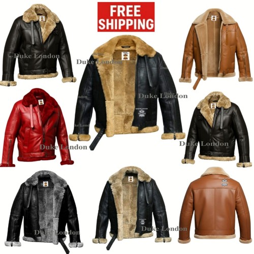 Mens raf real sheep skin - real,