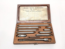 Starrett 823B Inside Micrometer 1-1/2" - 12" w/ Wood Case (Machinist Inspection)