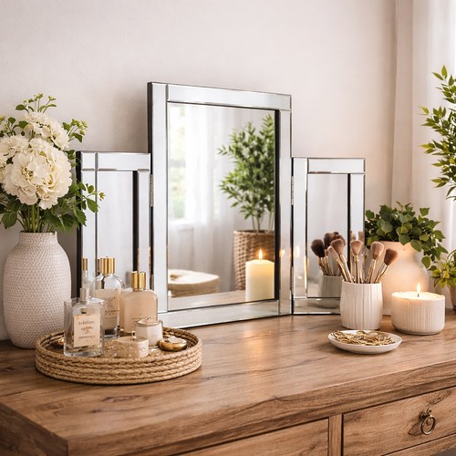 Large tri fold - large, mirror