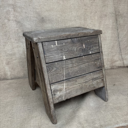 Vintage wooden step - vintage,