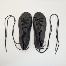 Vintage Black Leather Ghillie