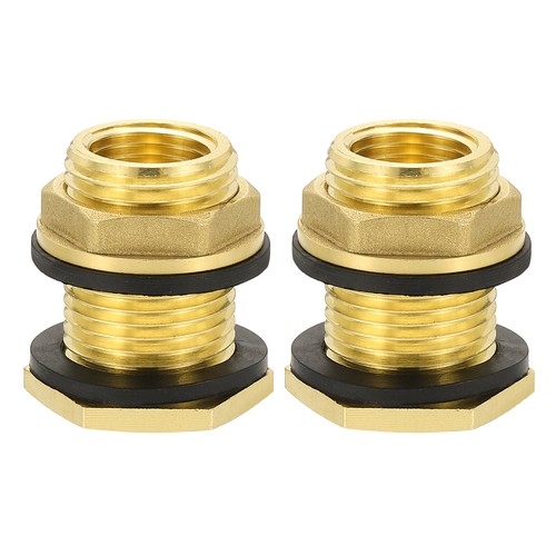 2pcs brass bulkhead fitting - 2pcs,