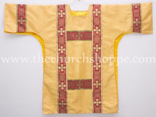 Dalmatic yellow vestment with - yellow,