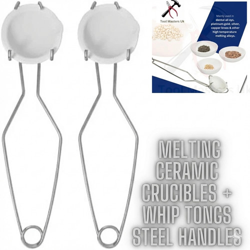 Ceramic crucible set 250g - 3",