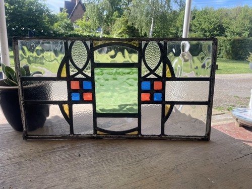 Lovely art deco stained glass - art,