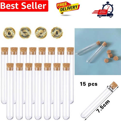 15pcs tubes clear - , plastic