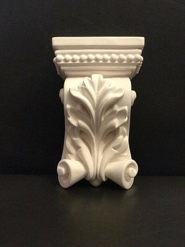 Plaster corbels pair - plaster, console