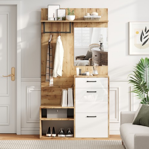 Hall tree entryway unit - unit, w/